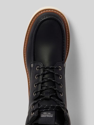 Peek & Cloppenburg Jack & JonesSchnürboots Mit Label-Details Modell 'WARCHWAY' In Black