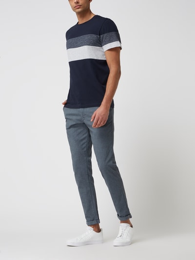 Peek & Cloppenburg Jack & JonesSlim Fit Chino Mit Stretch-Anteil Modell 'Marco' In Dunkelblau