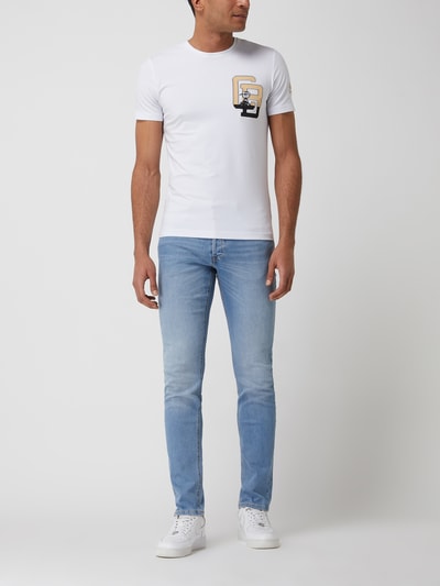 Peek & Cloppenburg Jack & JonesSlim Fit Jeans mit Stretch-Anteil Modell 'Glenn' in jeansblau
