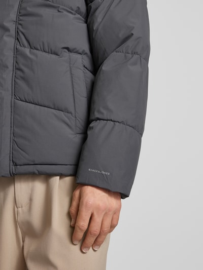 Peek & Cloppenburg Jack & JonesSteppjacke Mit Stehkragen Modell 'WORLD' In Anthrazit