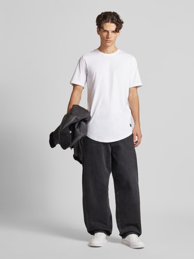 Peek & Cloppenburg Jack & JonesT-Shirt mit Label-Patch Modell 'NOA' in weiss