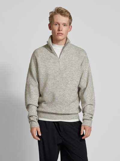 Peek & Cloppenburg Jack & JonesTroyer Mit Gerippten Abschlüssen Modell 'OLLIE' In Hellgrau Melange