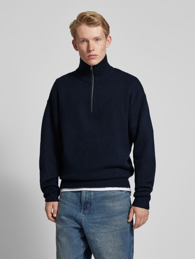 Peek & Cloppenburg Jack & JonesTroyer Mit Gerippten Abschlüssen Modell 'OLLIE' In Marine