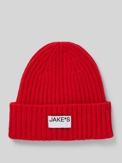 Peek & Cloppenburg Jake*s CasualBeanie mit Label-Patch in rot