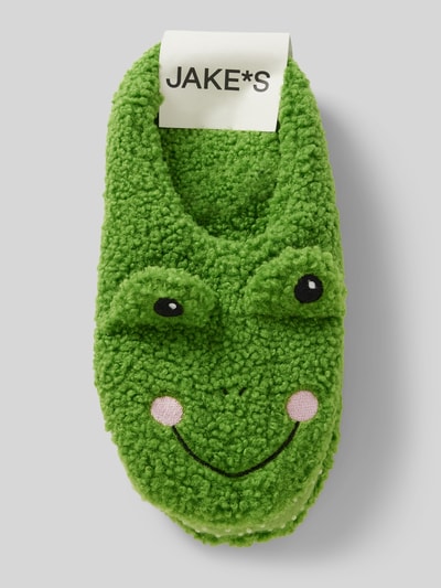 Peek & Cloppenburg Jake*s CasualHausschuhe Mit Motiv-Stitching In Apfel