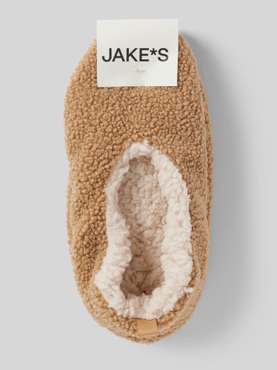 Peek & Cloppenburg Jake*s CasualHausschuhe Mit Motiv-Stitching In Beige
