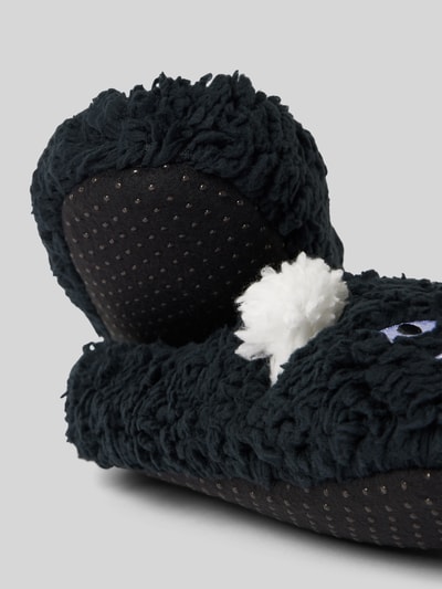 Peek & Cloppenburg Jake*s CasualHausschuhe Mit Motiv-Stitching In Black