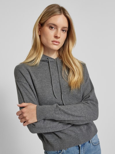 Peek & Cloppenburg Jake*s CasualHoodie Aus Reinem Kaschmir Mit Kapuze In Dunkelgrau Melange