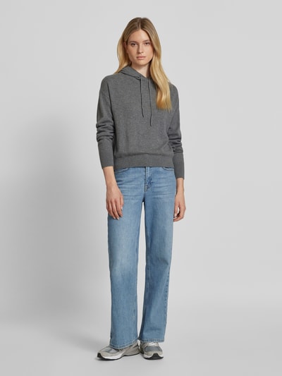 Peek & Cloppenburg Jake*s CasualHoodie aus reinem Kaschmir mit Kapuze in dunkelgrau melange