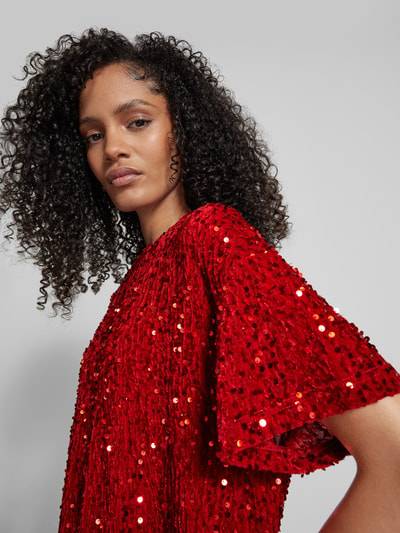 Peek & Cloppenburg Jake*s CasualKnielanges Kleid Mit Pailletten In Kirsche