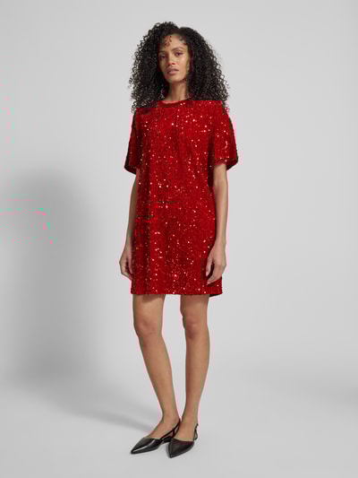 Peek & Cloppenburg Jake*s CasualKnielanges Kleid Mit Pailletten In Kirsche