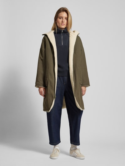 Peek & Cloppenburg Jake*s CasualMantel mit aufgesetzten Eingrifftaschen in oliv