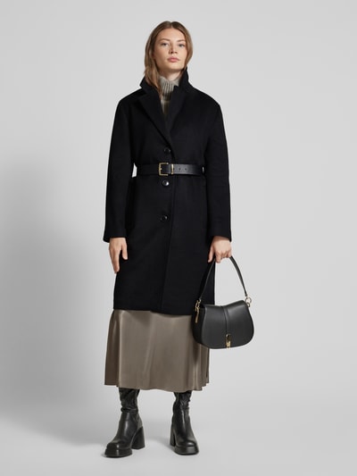 Peek & Cloppenburg Jake*s CasualMantel mit Reverskragen in black