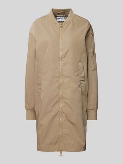 Peek & Cloppenburg Jake*s CasualMantel Mit Zweiwege-Reißverschluss In Taupe