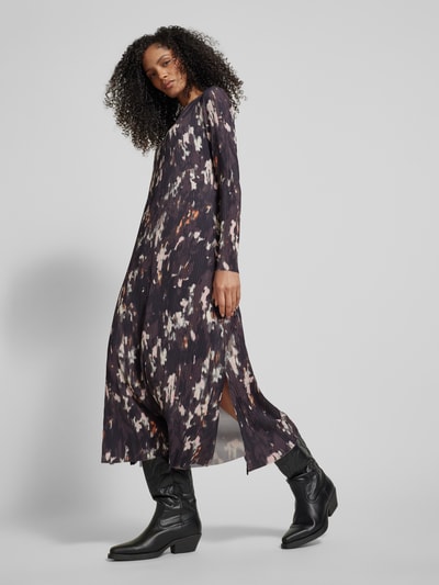 Peek & Cloppenburg Jake*s CasualMidikleid Mit Plisseefalten Und Rundhalsausschnitt In Black