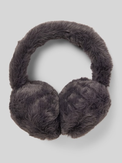 Peek & Cloppenburg Jake*s CasualOhrenwärmer mit Kunstfellbesatz in anthrazit