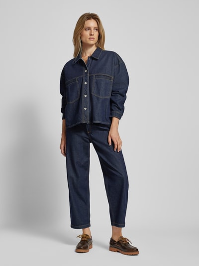 Peek & Cloppenburg Jake*s CasualRegular Fit Jeansbluse mit Umlegekragen in jeansblau