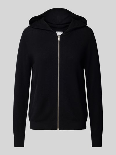Peek & Cloppenburg Jake*s CasualStrickjacke Aus Kaschmir Mit Kapuze In Black