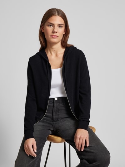 Peek & Cloppenburg Jake*s CasualStrickjacke Aus Kaschmir Mit Kapuze In Black