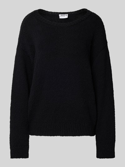 Peek & Cloppenburg Jake*s CasualStrickpullover Mit Rundhalsausschnitt In Black