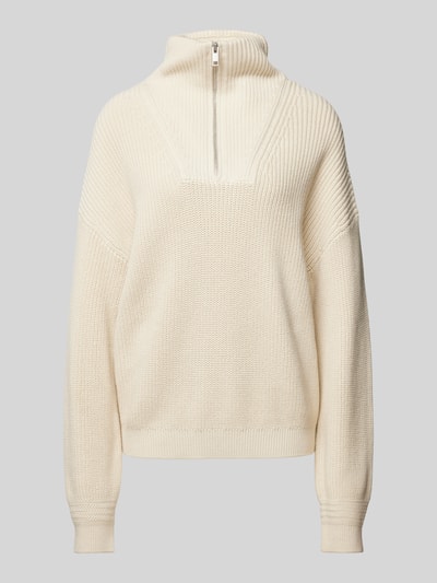 Peek & Cloppenburg Jake*s CasualStrickpullover Mit Troyer-Kragen In Ecru