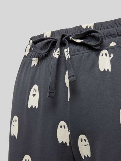 Peek & Cloppenburg Jake*s CasualTapered Fit Pyjama-Hose Mit Motiv-Print In Dunkelgrau