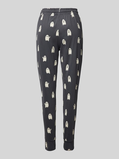 Peek & Cloppenburg Jake*s CasualTapered Fit Pyjama-Hose Mit Motiv-Print In Dunkelgrau