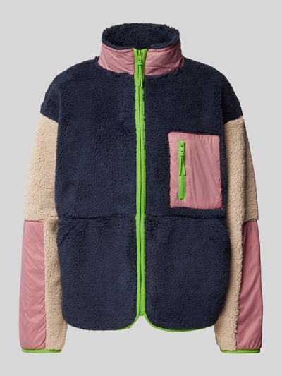 Peek & Cloppenburg Jake*s CasualTeddyfell-Jacke Mit Brusttasche In Dunkelblau