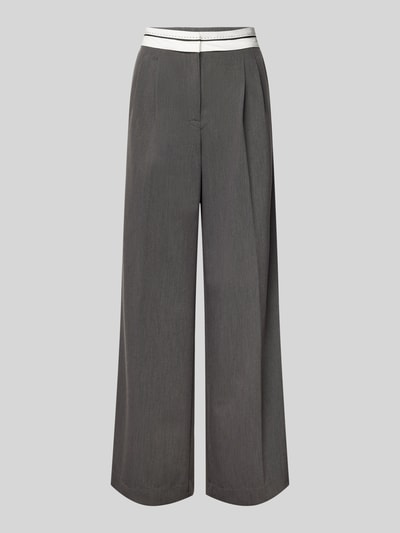 Peek & Cloppenburg Jake*s CasualWide Leg Stoffhose Mit Bundfalten In Dunkelgrau