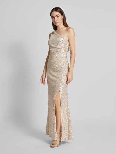 Peek & Cloppenburg Jake*s CocktailAbendkleid mit Paillettenbesatz in sand melange