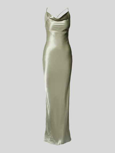 Peek & Cloppenburg Jake*s CocktailAbendkleid Mit Wasserfall-Ausschnitt In Lind Melange
