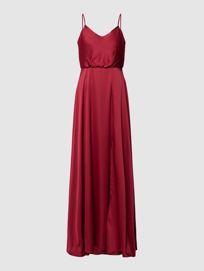 Peek & Cloppenburg Jake*s CocktailAbendkleid Mit Wasserfall-Ausschnitt In Dunkelrot