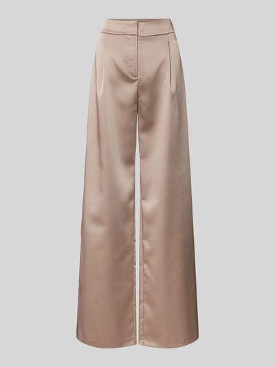 Peek & Cloppenburg Jake*s CocktailRegular Fit Bundfaltenhose Aus Satin Mit Paspeltasche Am Gesäß In Taupe