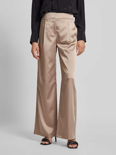 Peek & Cloppenburg Jake*s CocktailRegular Fit Bundfaltenhose Aus Satin Mit Paspeltasche Am Gesäß In Taupe