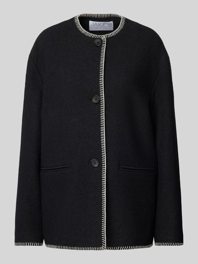 Peek & Cloppenburg Jake*s CollectionJacke Mit Ziernähten In Black