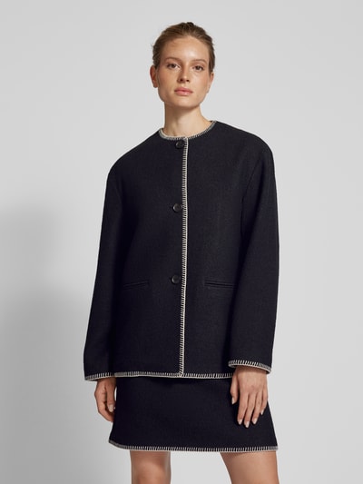 Peek & Cloppenburg Jake*s CollectionJacke Mit Ziernähten In Black