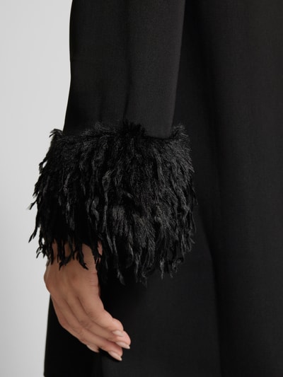 Peek & Cloppenburg Jake*s CollectionKnielanges Kleid Mit Rundhalsausschnitt Und Kunstfell In Black