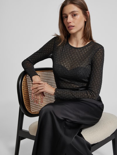 Peek & Cloppenburg Jake*s CollectionLongsleeve Mit Rundhalsausschnitt In Black