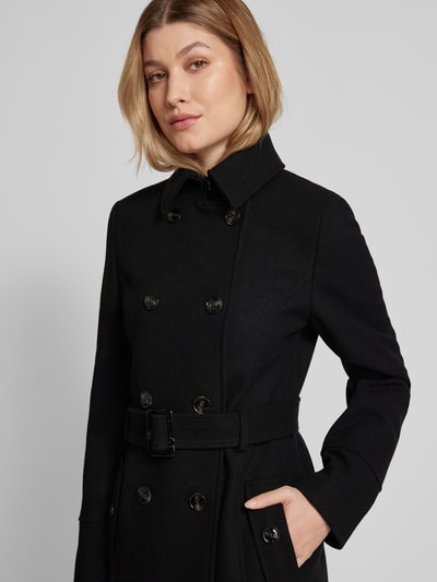 Peek & Cloppenburg Jake*s CollectionMantel Mit Gürtel In Black