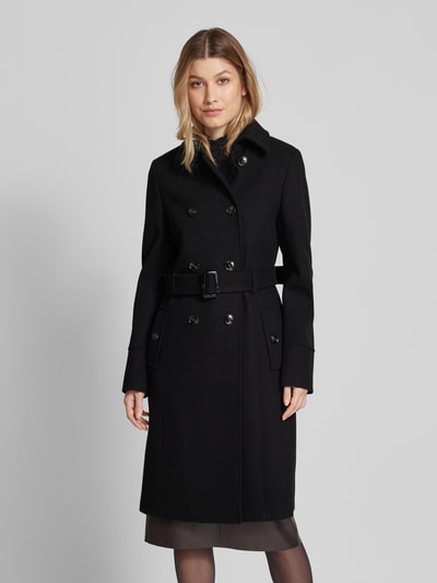 Peek & Cloppenburg Jake*s CollectionMantel Mit Gürtel In Black