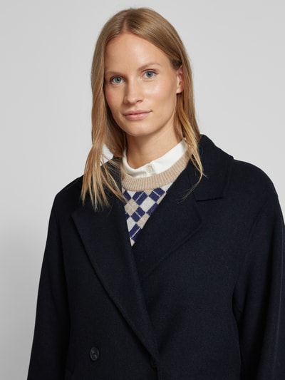 Peek & Cloppenburg Jake*s CollectionMantel Mit Leistentaschen In Dunkelblau