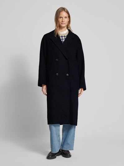 Peek & Cloppenburg Jake*s CollectionMantel Mit Leistentaschen In Dunkelblau