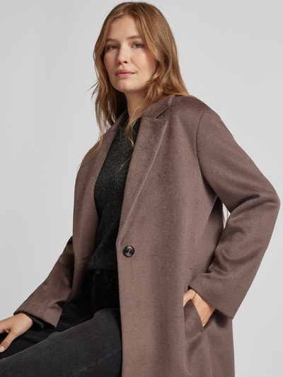 Peek & Cloppenburg Jake*s CollectionMantel Mit Reverskragen In Schlamm Melange