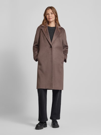 Peek & Cloppenburg Jake*s CollectionMantel Mit Reverskragen In Schlamm Melange