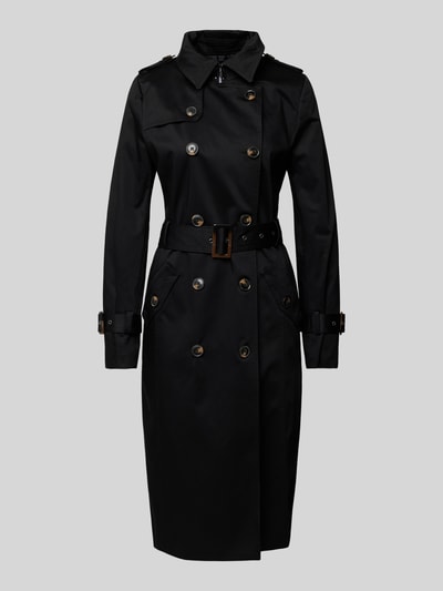 Peek & Cloppenburg Jake*s CollectionMantel Mit Taillengürtel In Black