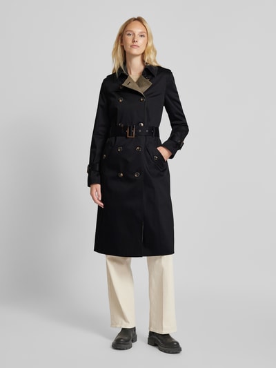 Peek & Cloppenburg Jake*s CollectionMantel Mit Taillengürtel In Black
