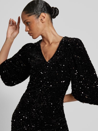 Peek & Cloppenburg Jake*s CollectionMinikleid Mit V-Ausschnitt Und Pailletten In Black