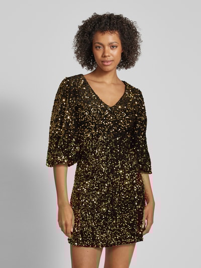 Peek & Cloppenburg Jake*s CollectionMinikleid Mit V-Ausschnitt Und Pailletten In Gold