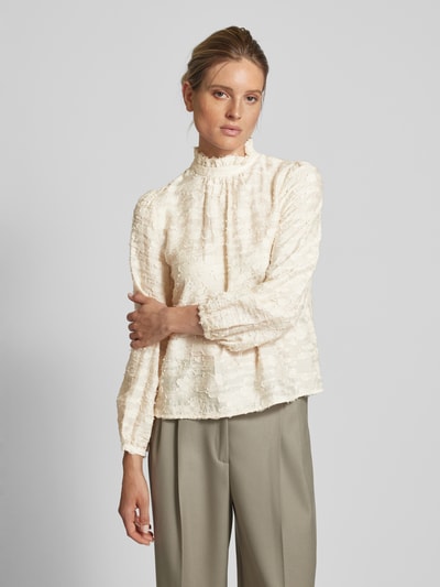 Peek & Cloppenburg Jake*s CollectionRegular Fit Bluse Mit Strukturmuster In Ecru
