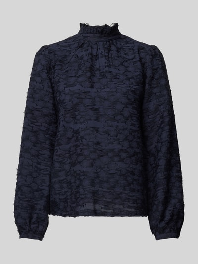 Peek & Cloppenburg Jake*s CollectionRegular Fit Bluse Mit Strukturmuster In Dunkelblau